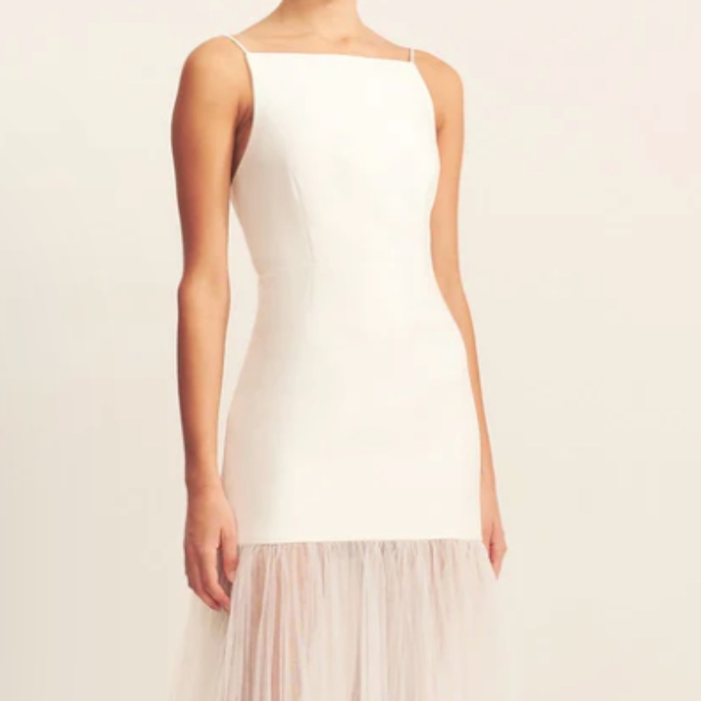 Calcite Contrast Square Neck Maxi Dress - Size 2